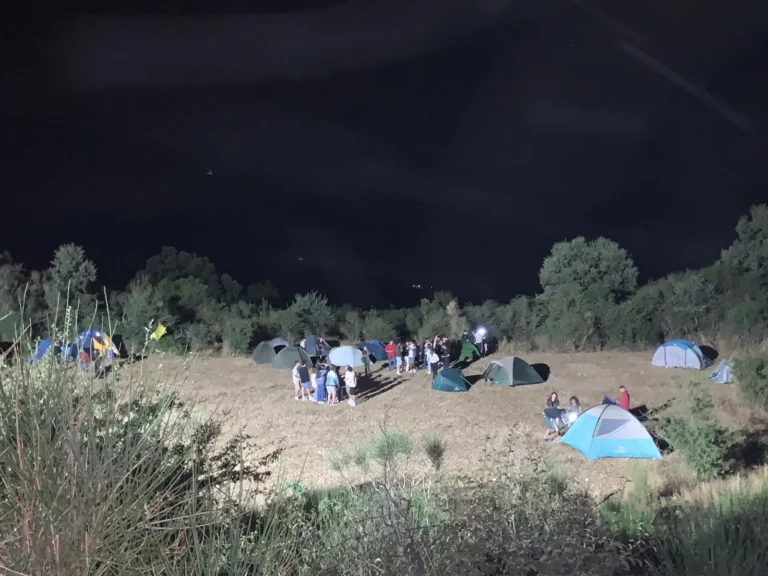 Camping XAlpiSud · notte sul Monte Alpi