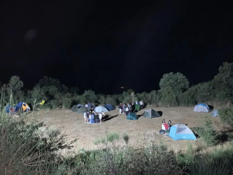 Camping XAlpiSud · notte sul Monte Alpi